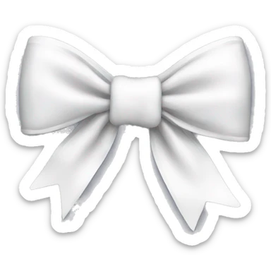 white bow sticker