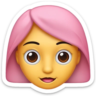 Yuvarlak ince pempe çizgili şeker sticker