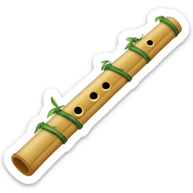 chinese bamboo flute sticker
