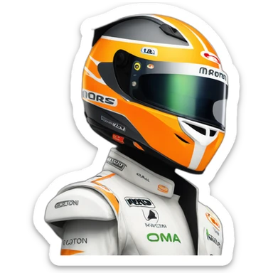 Lando norris mclaren helmet sticker
