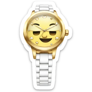 white luxury female watch sticker