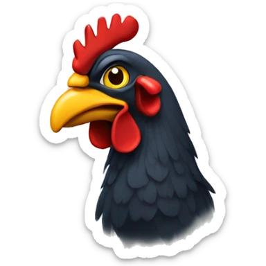 Pollo fumando sticker