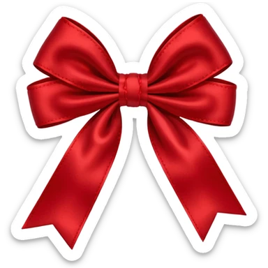show me a hair bow red sticker