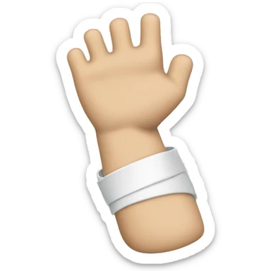 broken arm in sling sticker