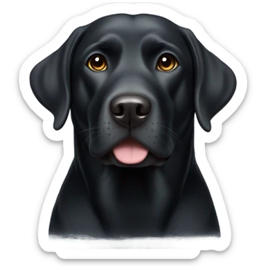 Black English Labrador Retriever sticker