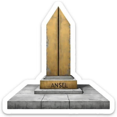 Anselm Kiefer concrete monument sticker