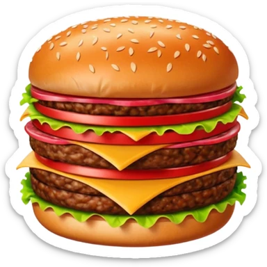 Hamburger meat sticker