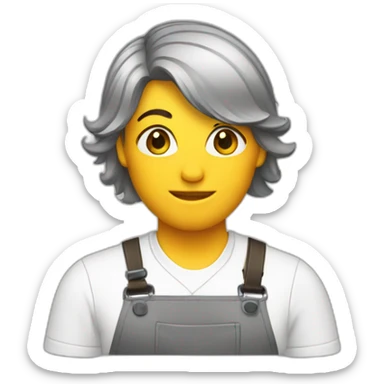 hairdresser-with-a-construction-helmet sticker