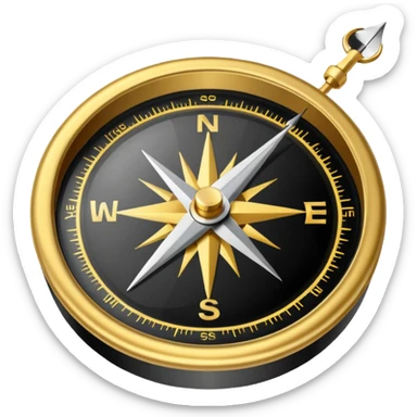 Compass sticker