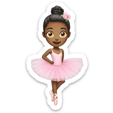 Pretty ballerina with tutu sticker