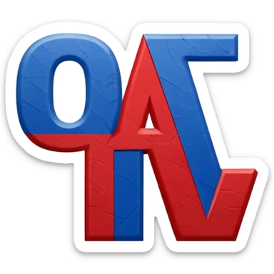 ATX  Block letters painted the colors of the Texas state flag sticker