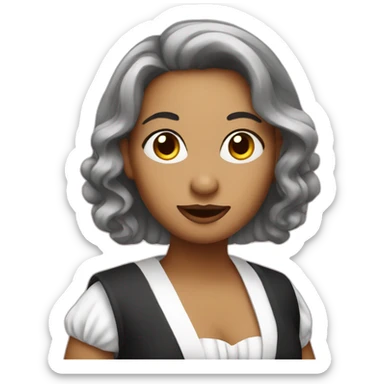 cute opera singer sticker