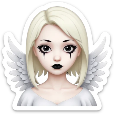 angel vampire paper angels wings emo sticker