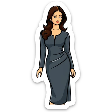 Aishwarya Rai, Bollywood actress, Miss World, elegant pose sticker