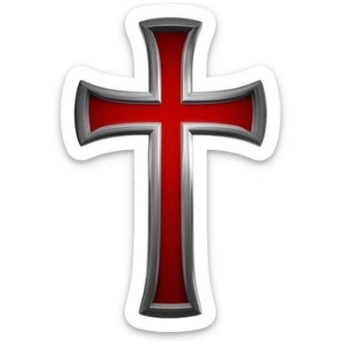 Templar cross sticker