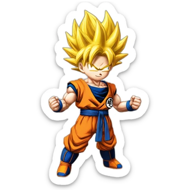 Goku super sayan take photo iphone sticker