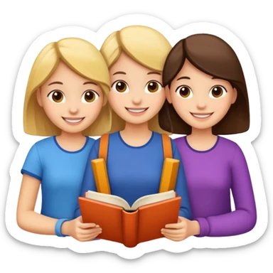 books club girls only sticker