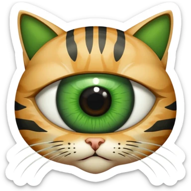 Eye of the cat sticker