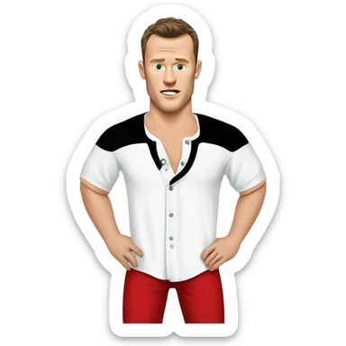 Jonathan Toews shirt unbuttoned sticker