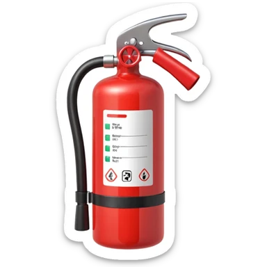 Fire extinguisher sticker