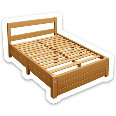 Slatted bed base sticker
