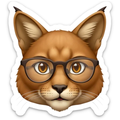 Caracal glasses  w sticker