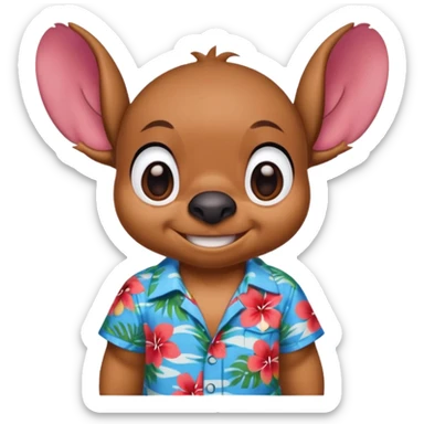 Estetic sticher brown sticker