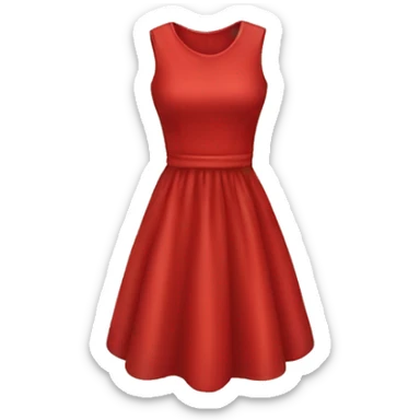 red dress sticker