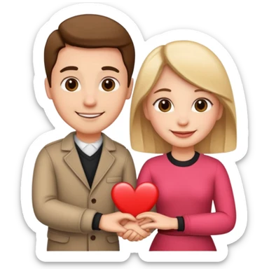 valentines day couple sticker