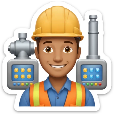 podrias hacer un emoji que representea un hombre ingeniero de sistemas sticker