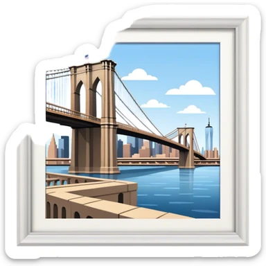 Brooklyn bridge sticker