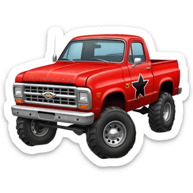 demolition derby pickup truck sticker