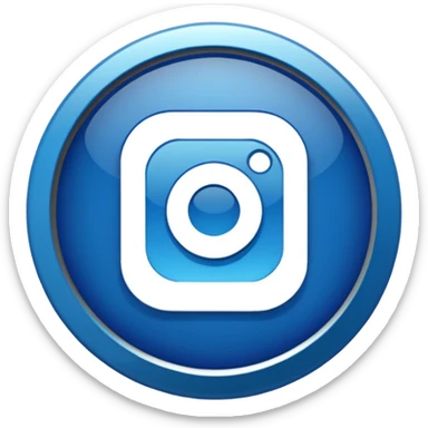 A high-resolution 2D icon of an Instagram-style verified badge.  sticker