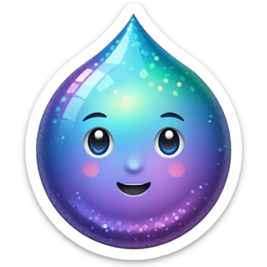 Glitter inner ciclo sticker