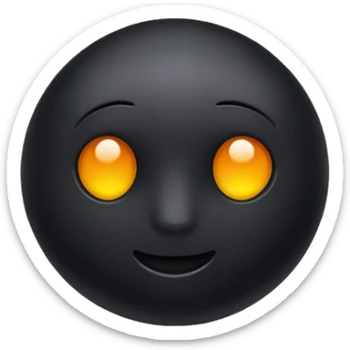 black object sticker