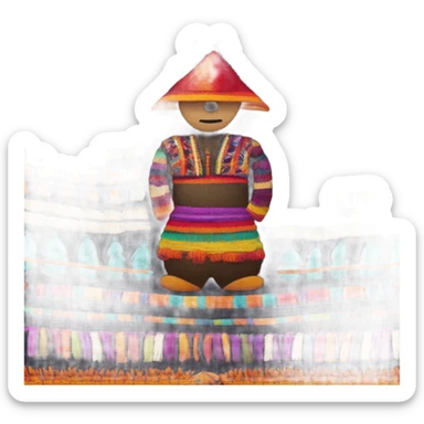 bolso indigena artesanal sticker