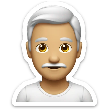 Emoji de color humilde con una curita en la nariz sticker