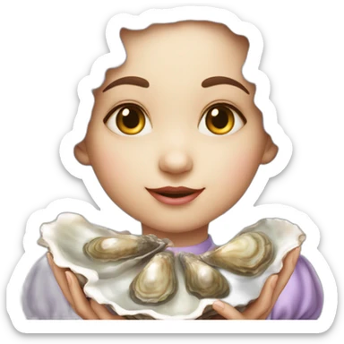 Oyster-baby-in-Alice’s-wonderland sticker