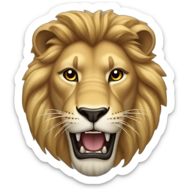 roaring lion sticker