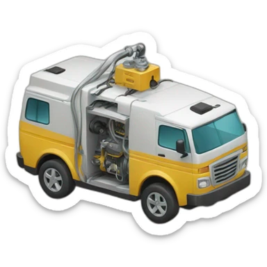 Automobile generator with a pulley sticker