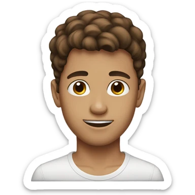 Brown haired twink sticker