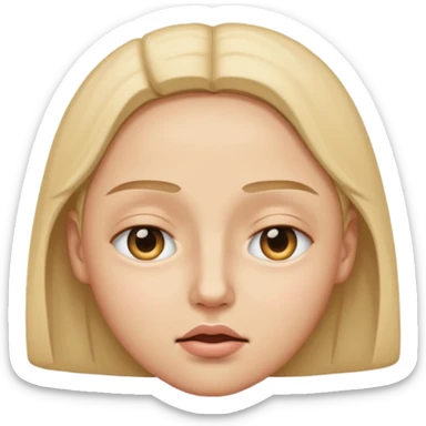 One Eye half closed and another open emoji sticker