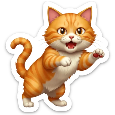 cat attack --- sticker