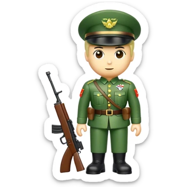 TOY army SOLDIER sticker