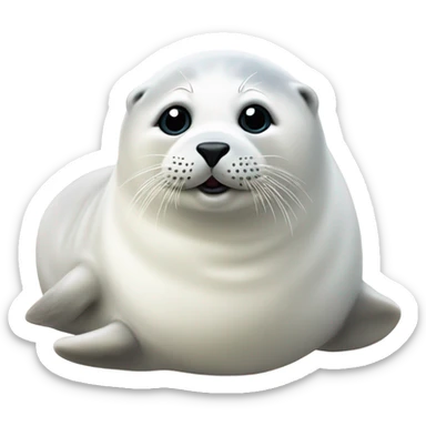 wide harp seal sticker