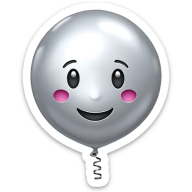 Foil balloon A sticker