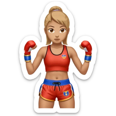 Muay thai girl  sticker