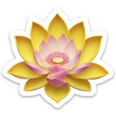 Lotus flower sticker