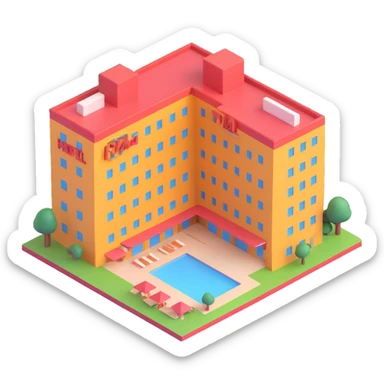 The little ghosts
of the hotel sticker