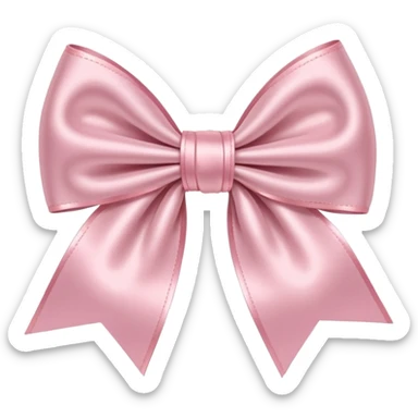 Light pink bow  sticker
